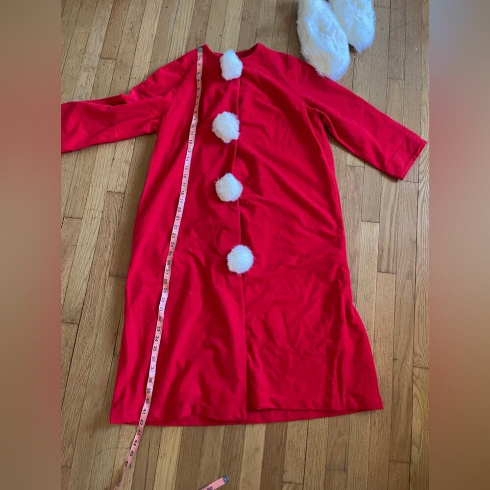 50s-60s Holiday Robe and Slipper Set - Picture 11 of 11
